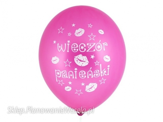 Balon 30cm fuksja ''Wieczór Panieński'' -1 szt