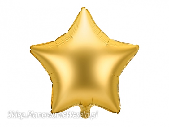 Balon foliowy Gwiazdka, 48cm, złoty