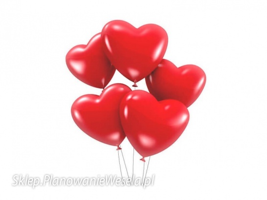 Balon Mexykański Serce czerwone 10'' - 1szt