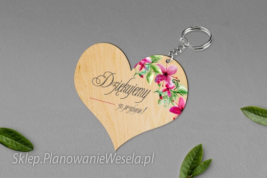 BRELOK Z NADRUKIEM - SERCE Wianek 2
