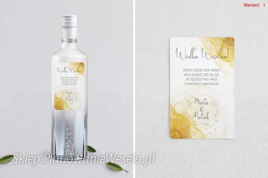 Etykieta na alkohol Glamour - 3 wzory