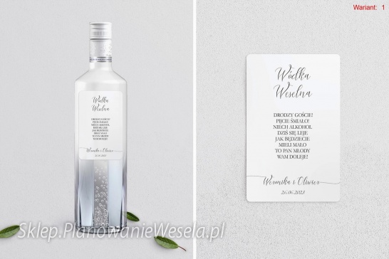 Etykieta na alkohol Minimalistyczne