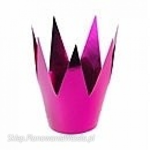 Korona różowa średnica ok 5,5 cm KRN2-006 3 szt