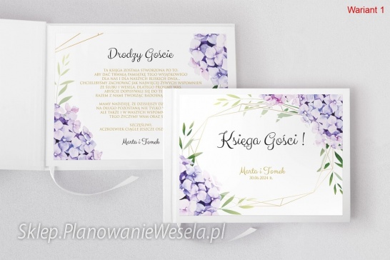 Księga gości Flowers & Frame - 6 wzorów