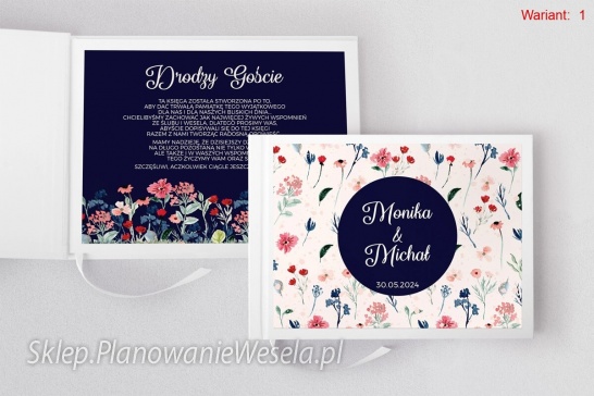 Księga gości Wildflowers  - 3 wzory