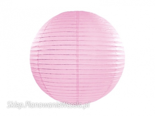 Lampion papierowy 35cm j.różowy LAP35-081J