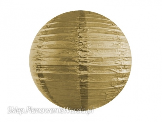 Lampion papierowy 35cm złoty LAP35-019