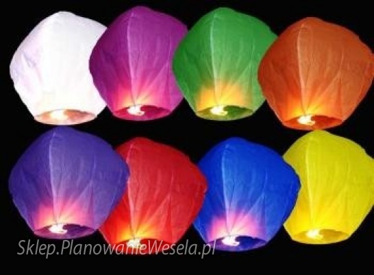 Latające Lampiony-10szt MIX - 37x53x95cm