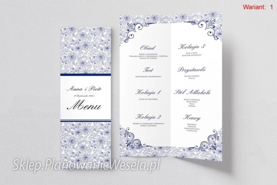 Menu - Ornaments 12 wzorów