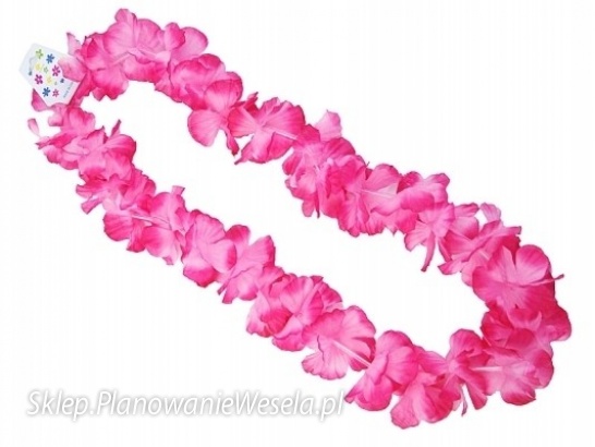 Naszyjnik hawajski, różowy -  LH4-081