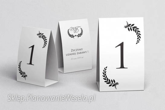 Numery na stół Alloro