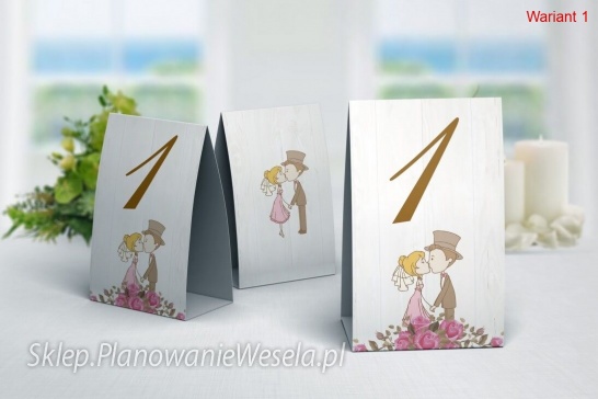 Numery na stół - Naturalna Miłość 18 wzorów