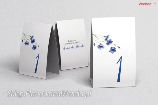 Numery na stół Sweet Love - 18 wzorów