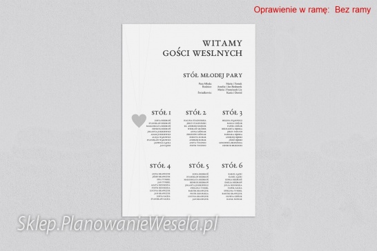 Plan Stołów Elegance