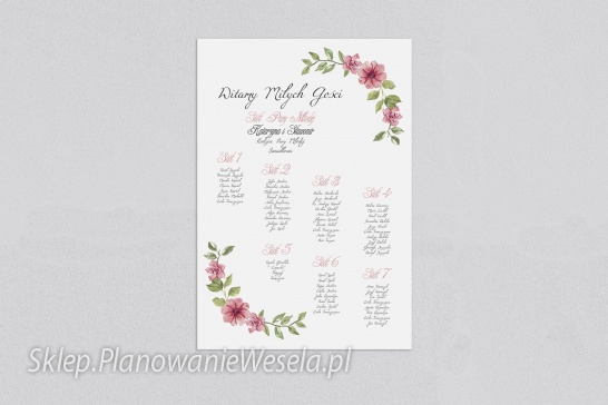 Plan Stołów Wianek 6