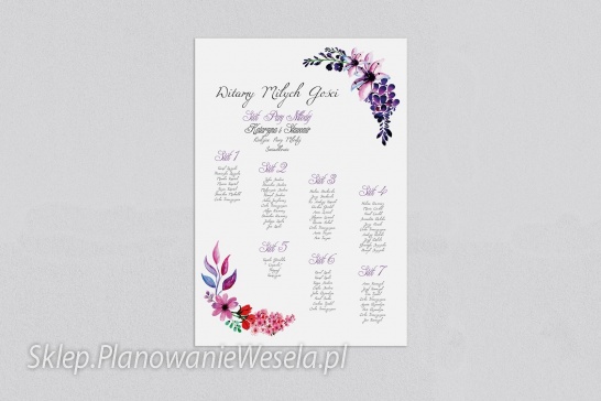 Plan Stołów Wianek 7