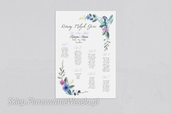 Plan Stołów Wianek 8