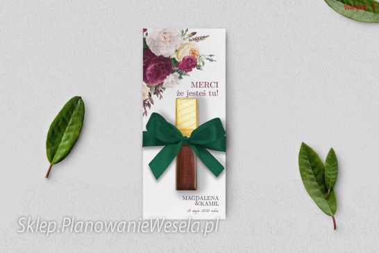 Podziękowanie MERCI - Fabello wzory