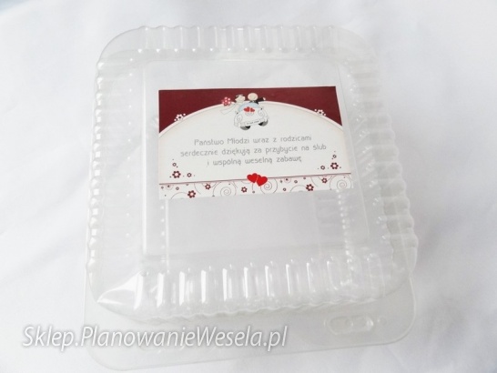 Pudełka na ciasto 15X15X8cm (kpl.10szt)