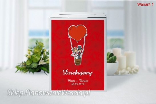 Pudełka na koperty - Zakochani 18 wzorów