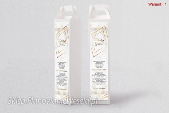 Pudełko na alkohol Marmur - 2 wzory