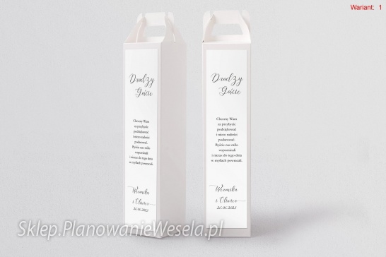 Pudełko na alkohol  Minimalistyczne