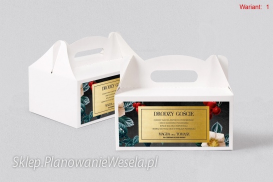 Pudełko na ciasto  Amore - 4 wzory