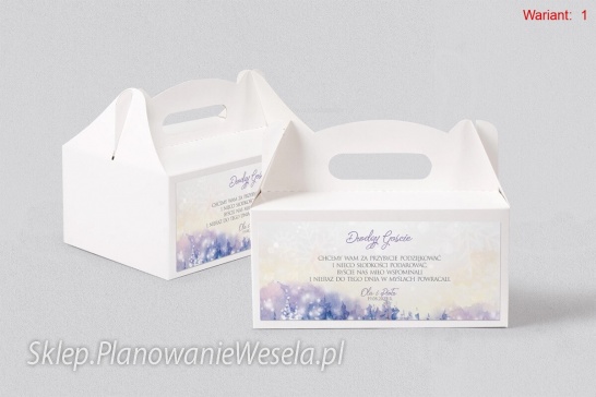 Pudełko na ciasto  Gaja - 7 wzorów