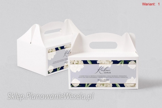 Pudełko na ciasto  Loveletter - 6 wzorów