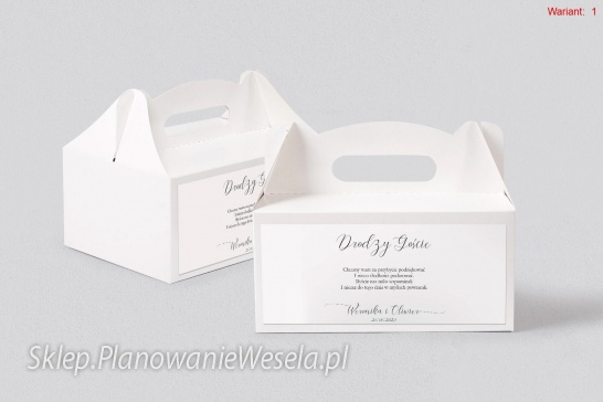 Pudełko na ciasto - Minimalistyczne