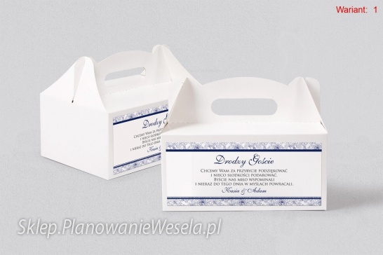 Pudełko na ciasto - Ornaments 12 wzorów