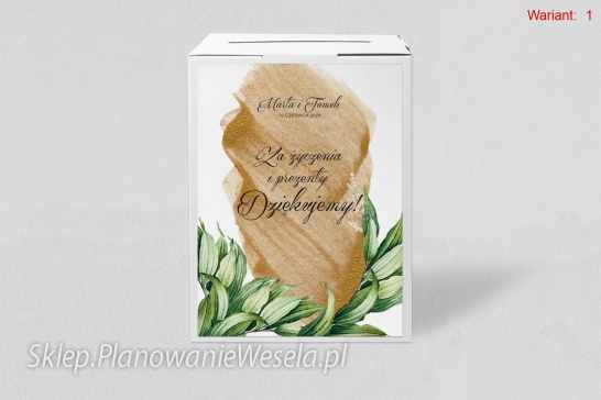 Pudełko na koperty Charlotte - 4 wzory