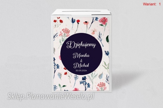 Pudełko na koperty Wildflowers - 3 wzory