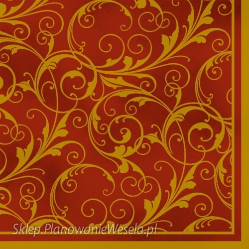 Serwetka - Wzór - 1701 Bordowa (kpl. 20szt)