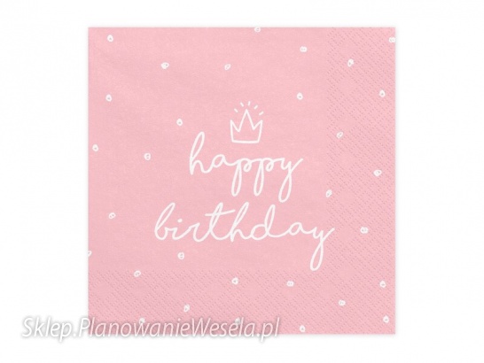 Serwetki Happy Birthday 20 szt  SP33-15-081J