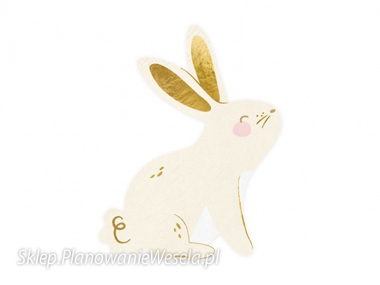 Serwetki Zajączek, mix, 12.5x16 cm