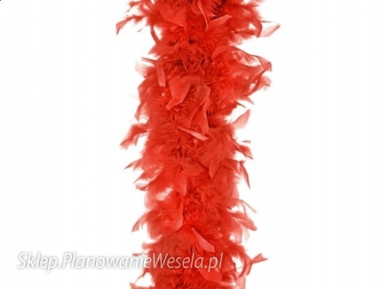 Szal Boa 180 cm czerwony 1szt  BOA-007