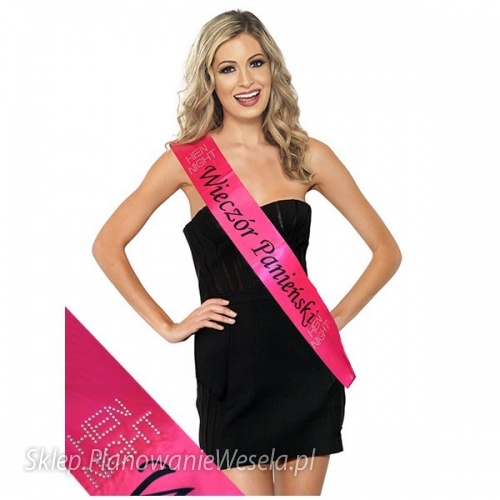 Szarfa satynowa na Wieczór Panieński -  SWP3