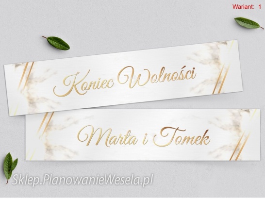 Tablice Rejestracyjne 2 szt - Marmur