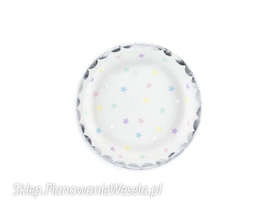 Talerzyki papierowe Jednorożec 6 szt - TPP14