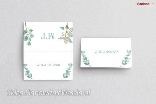 Winietki Eukaliptus  - 3 wzory