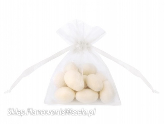 Woreczek z Organzy - Biały  WRG5-008