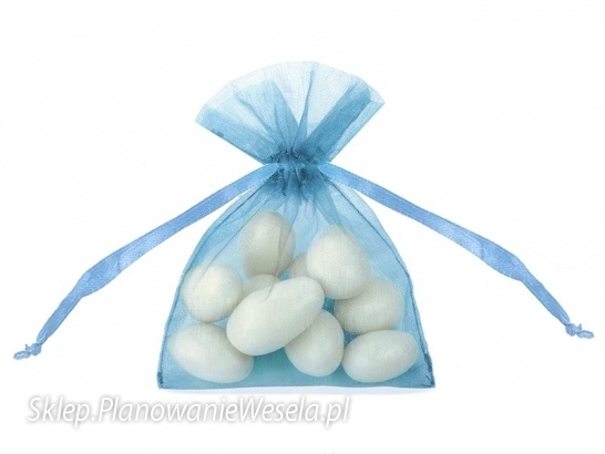 Woreczek z Organzy - Błękitny  WRG5-011