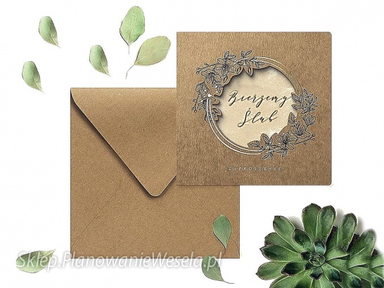 Zaproszenia Ślubne - Eco F1518