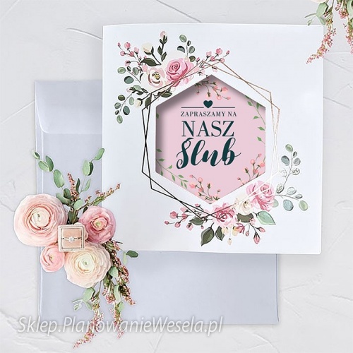 Zaproszenia Ślubne Róże - 62692