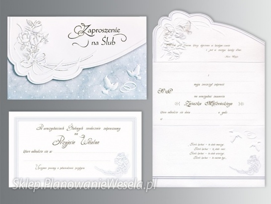 Zaproszenia ślubne   ZSP-1097