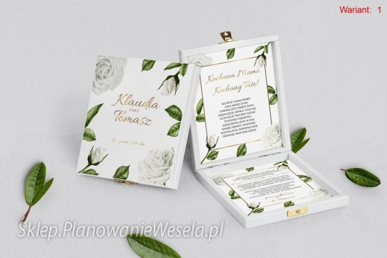 Zaproszenie/błogosławieństwo białe Dream