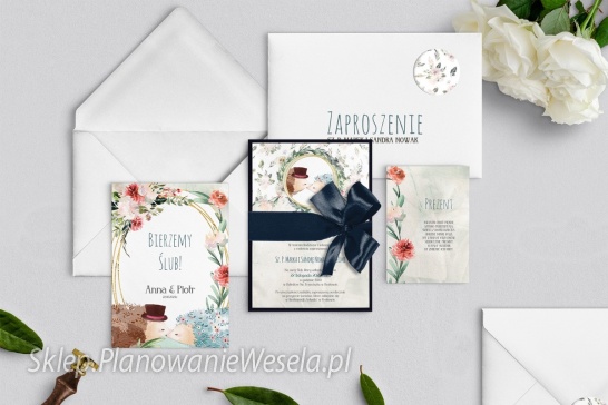 Zaproszenie jednokartkowe Animals -2