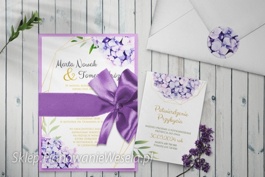 Zaproszenie jednokartkowe F&F- Motyw 1