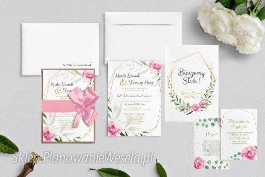 Zaproszenie jednokartkowe F&F- Motyw 4